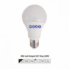 NOAS 9 W LED AMPUL E27 DUY BEYAZ IŞIK